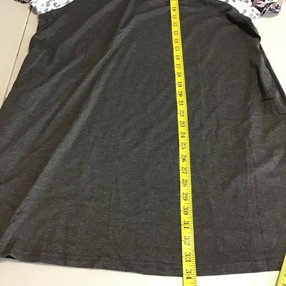 Amasoo Women's Black Short Sleeve Round Neck Tunic T Shirt Top Size Large - Picture 7 of 11